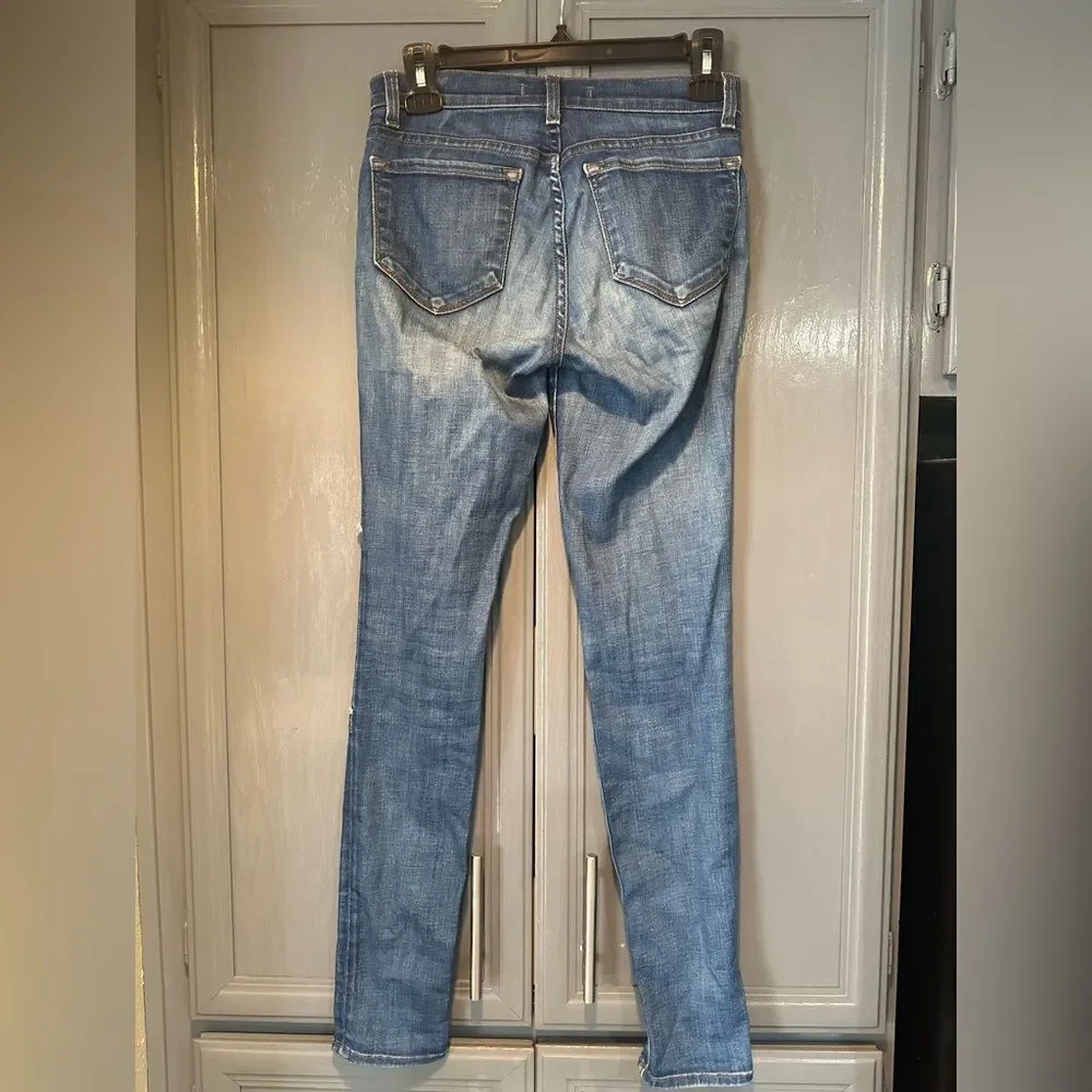 J Brand Knee Patch Skinny Jeans 25